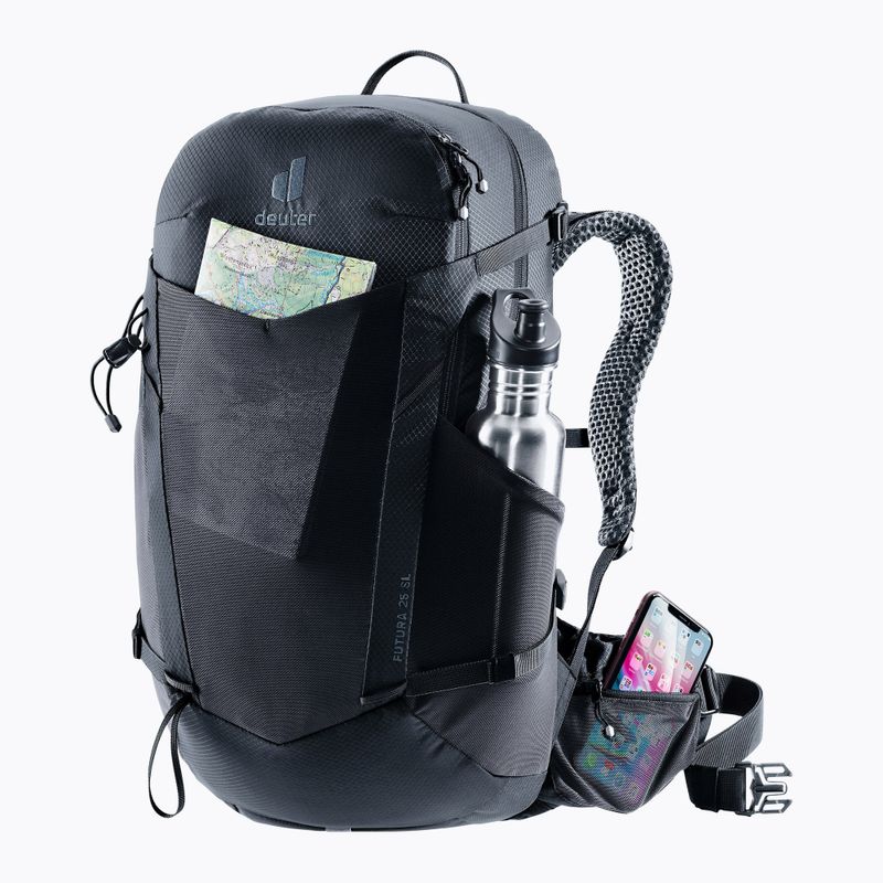 Turistický batoh deuter Futura 25 l SL black 6