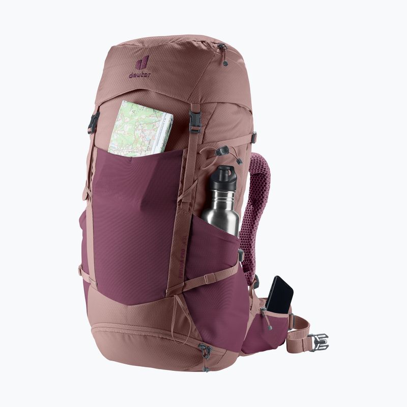 Turistický batoh deuter Futura Pro 34 l SL cassis/ashrose 9
