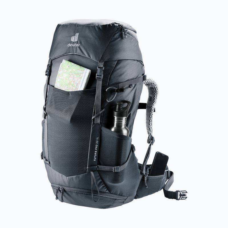 Turistický batoh deuter Futura Pro 38 l SL black 8
