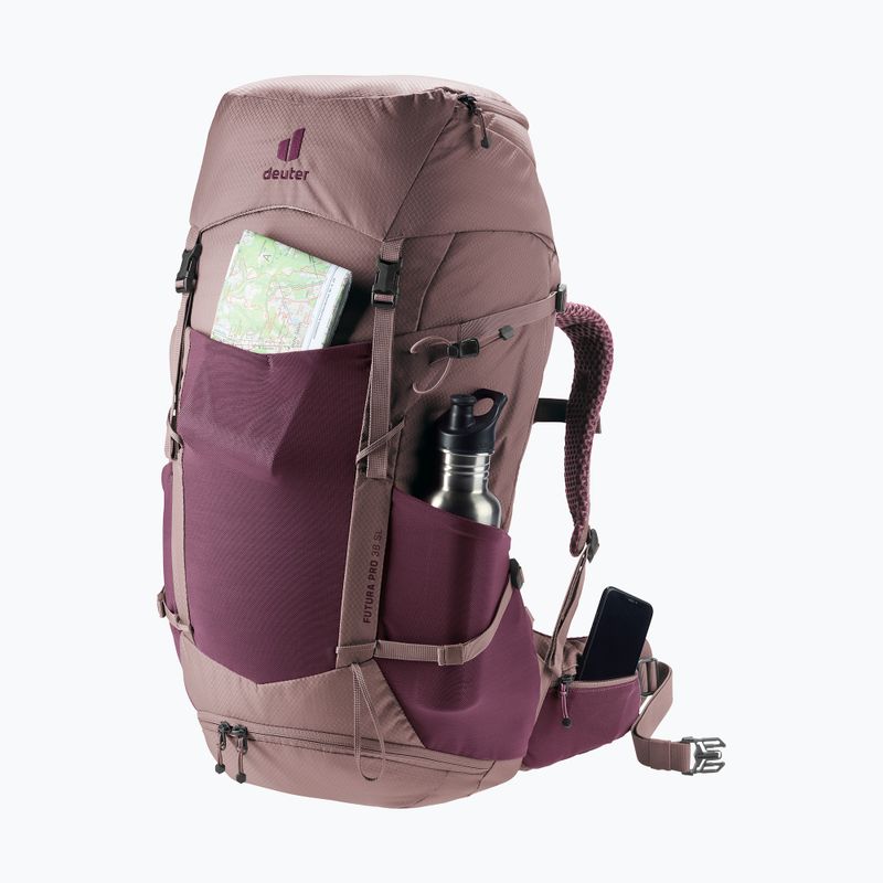 Turistický batoh deuter Futura Pro 38 l SL cassis/ashrose 9
