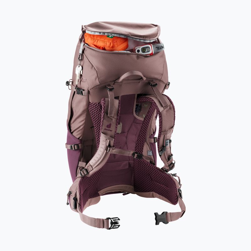 Turistický batoh deuter Futura Pro 38 l SL cassis/ashrose 11