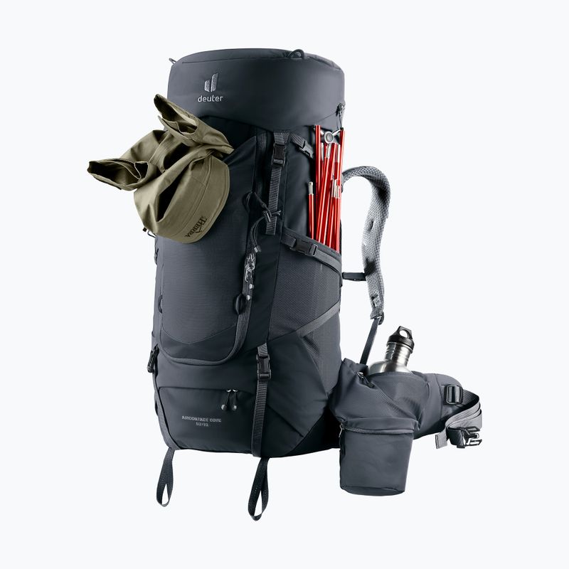 Turistický batoh deuter Aircontact Core 50 + 10 l black 4
