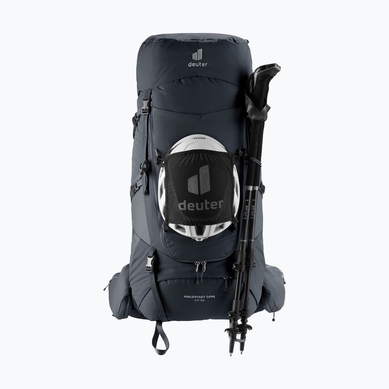 Turistický batoh deuter Aircontact Core 60 + 10 l black 9