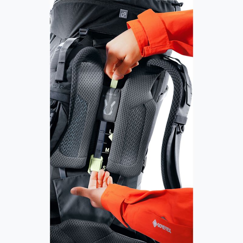 Turistický batoh deuter Aircontact Core 60 + 10 l black 12