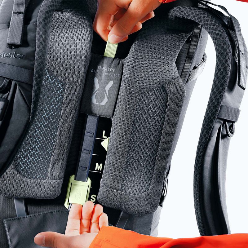 Turistický batoh deuter Aircontact Core 60 + 10 l black 13