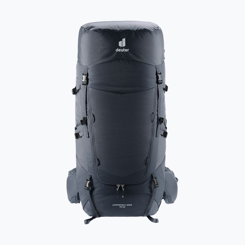Turistický batoh deuter Aircontact Core 70 + 10 l black
