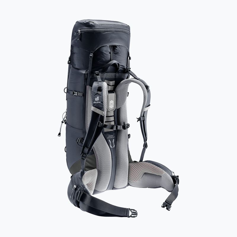 Turistický batoh deuter Aircontact Lite 40 + 10 l black/graphite 10