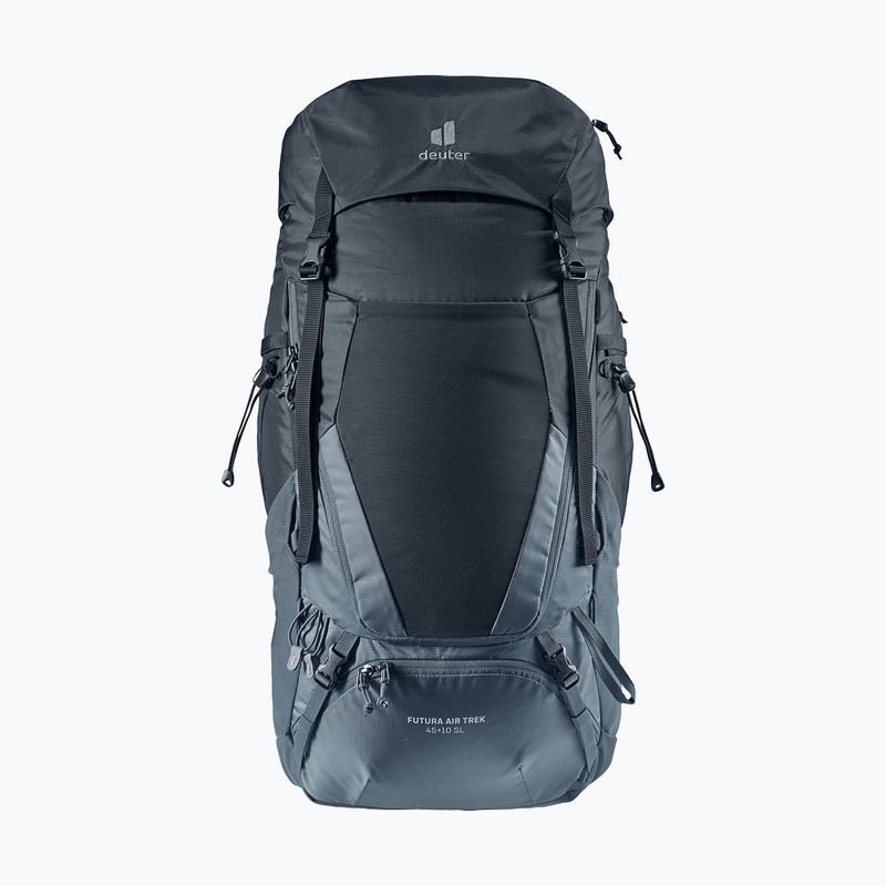 Turistický batoh deuter Aircontact Lite 50 + 10 l black/graphite