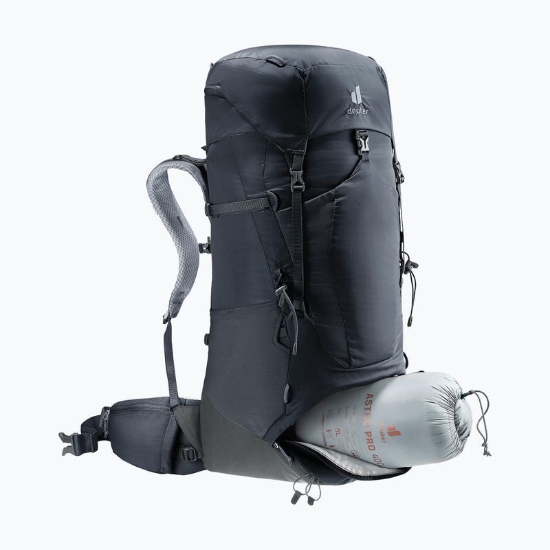 Turistický batoh deuter Aircontact Lite 50 + 10 l black/graphite 7