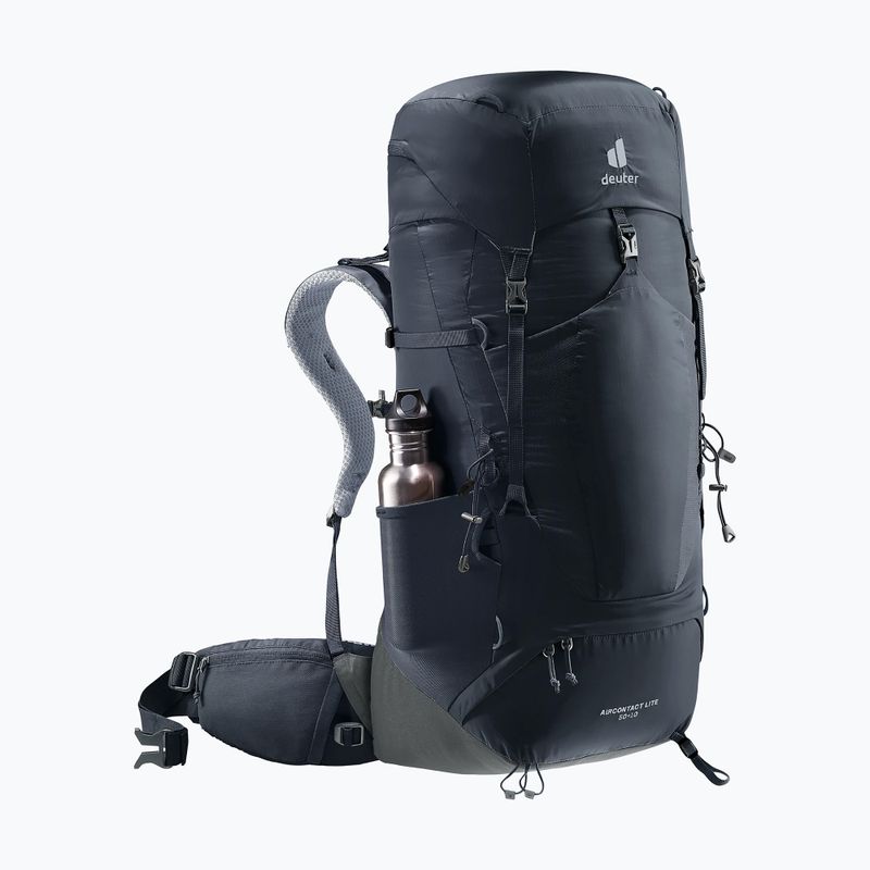 Turistický batoh deuter Aircontact Lite 50 + 10 l black/graphite 10