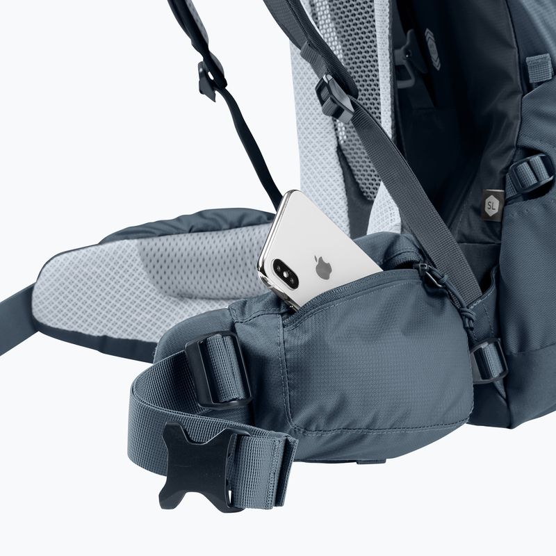 Turistický batoh deuter Aircontact Lite 50 + 10 l black/graphite 12