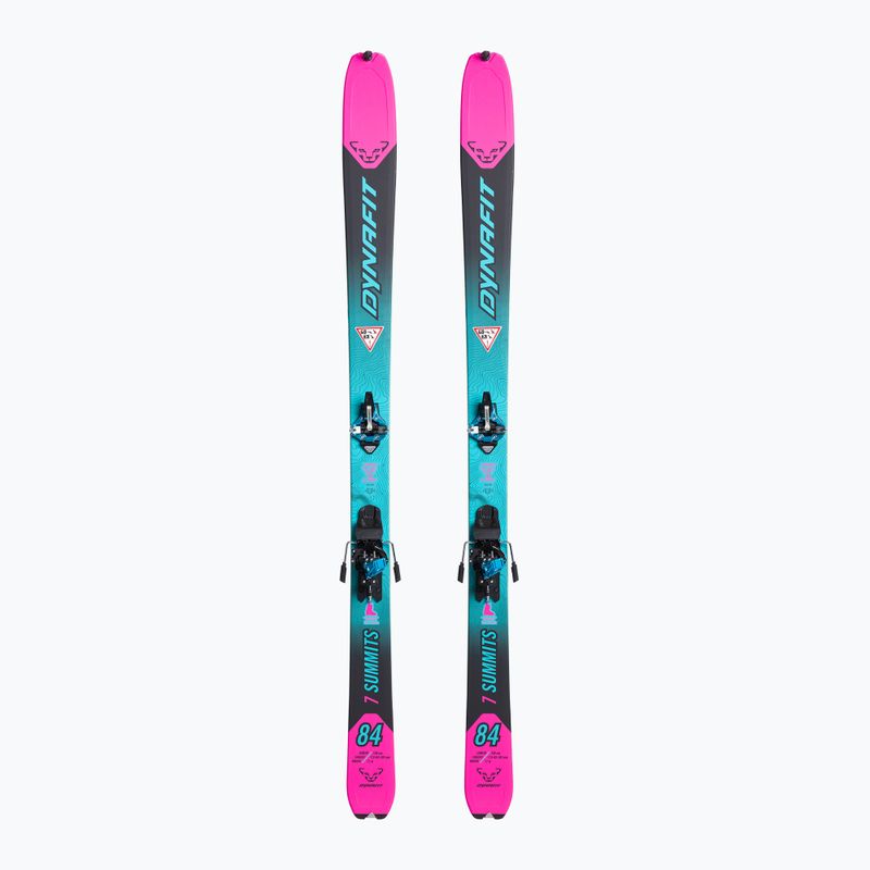 Dámske lyže DYNAFIT Seven Summits W + Ski Set blue-pink 08-0000048495