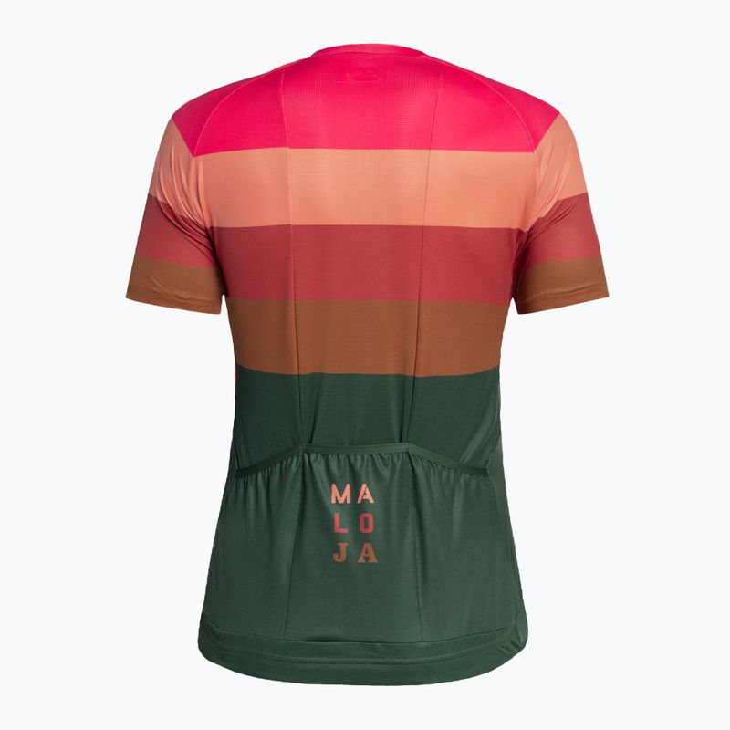 Dámsky cyklistický dres Maloja MadrisaM zeleno-farebný 35167 2
