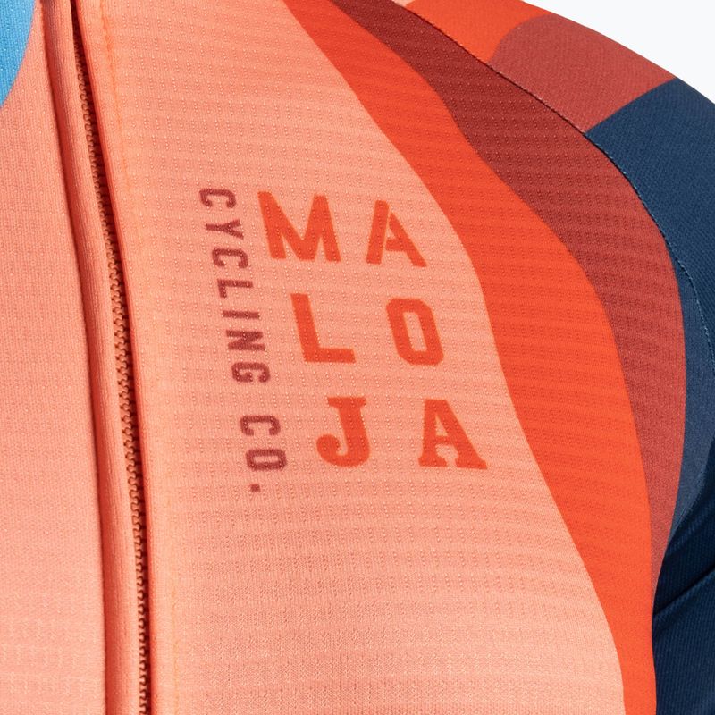 Dámska cyklistická mikina Maloja AmiataM 1/1 orange and navy blue 35170 3