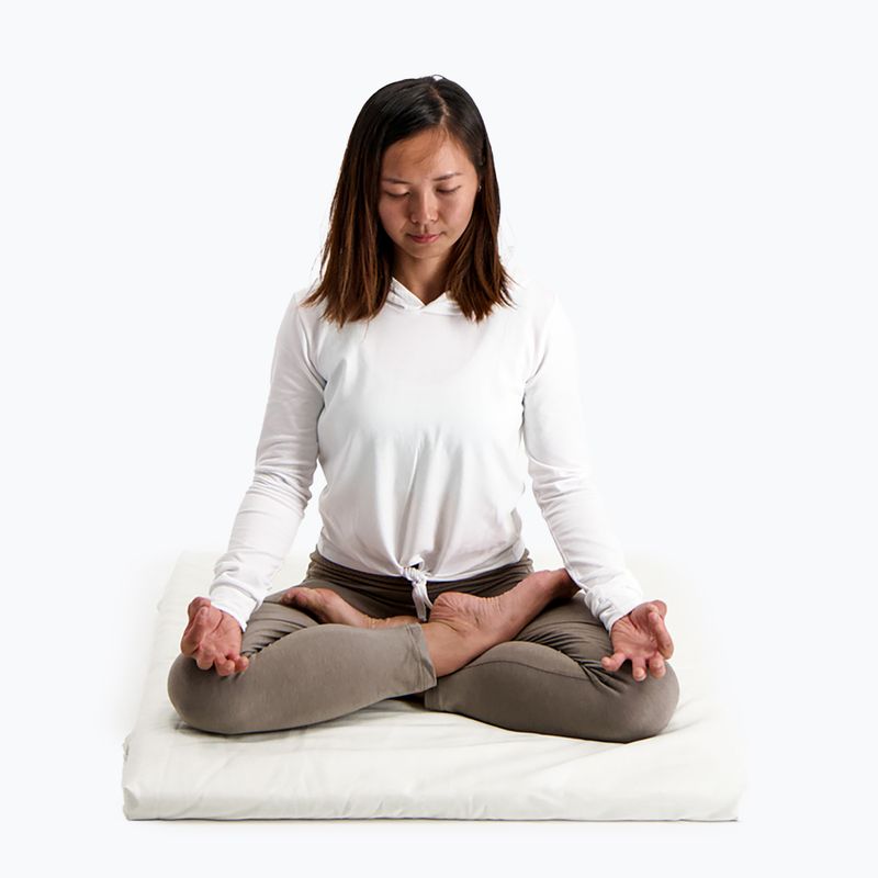 Meditačný vankúš JadeYoga Prolana Meditation Pad Zabuton natural 6