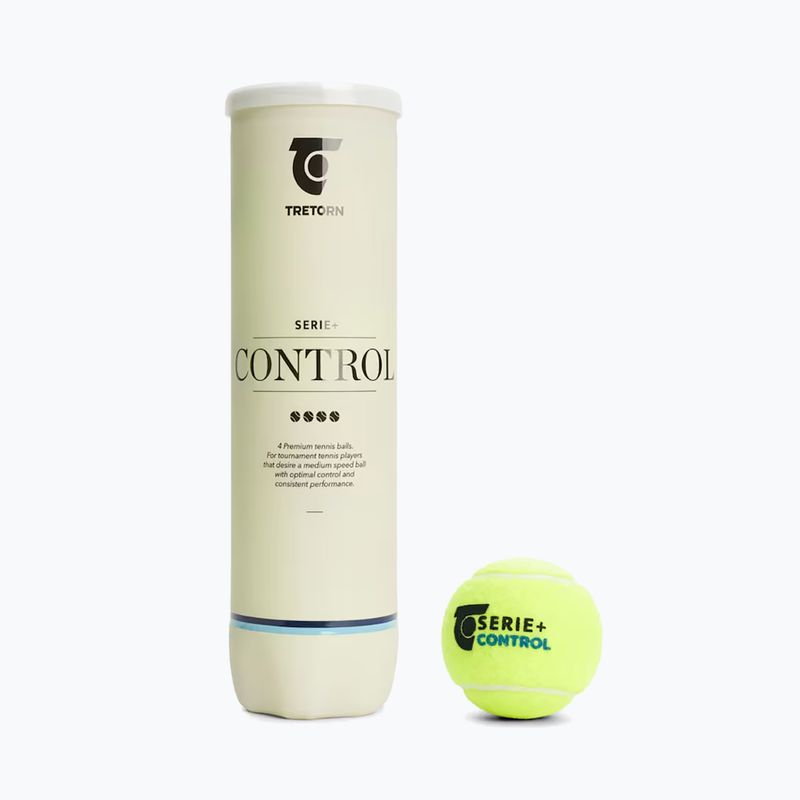 Tenisové loptičky Tretorn Serie+ 4 ks žlté 3T012 474377 X18