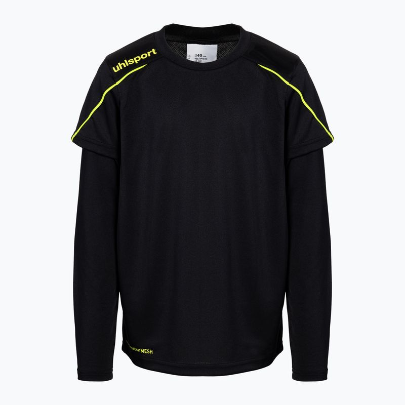Detské brankárske tričko uhlsport Stream 22 black 100562309