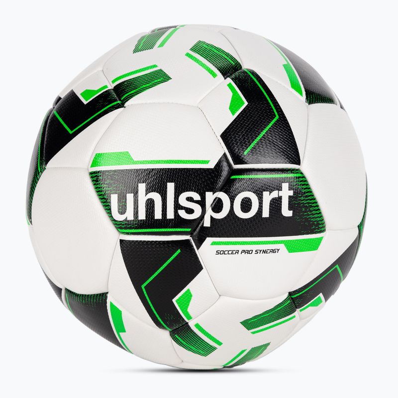 Futbalová lopta uhlsport Soccer Pro Synergy white/black/fluo green v. 3