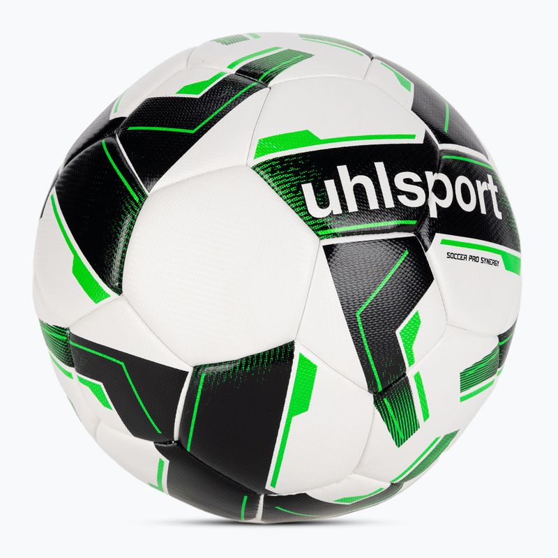 Futbalová lopta uhlsport Soccer Pro Synergy white/black/fluo green v. 3 2