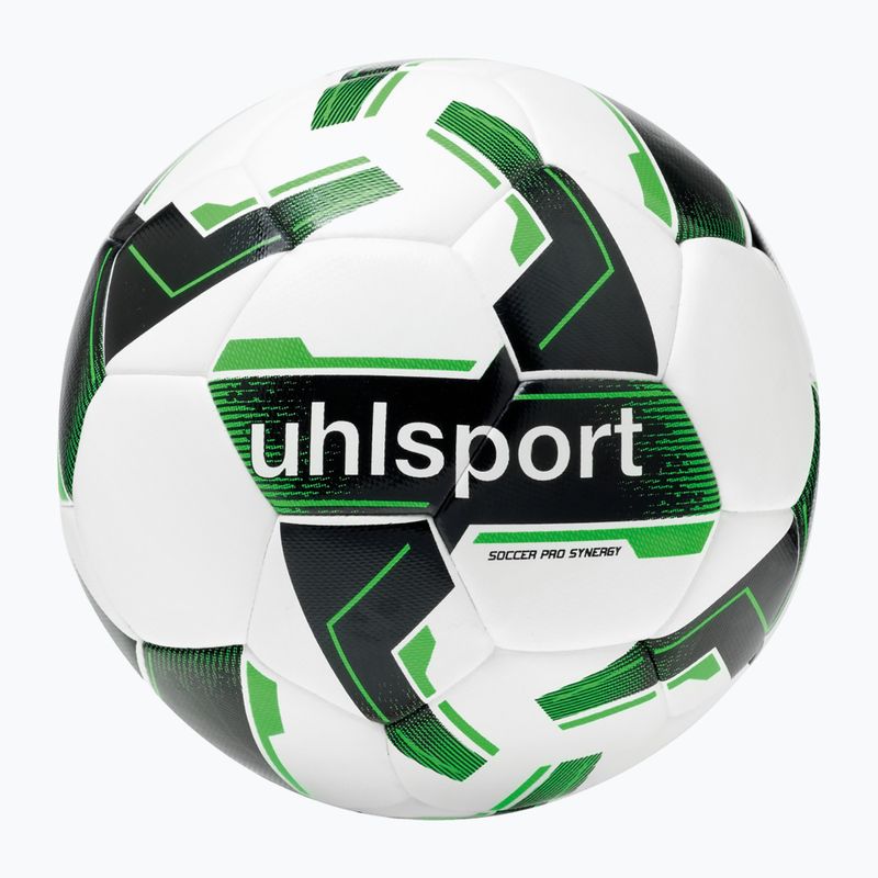 Futbalová lopta uhlsport Soccer Pro Synergy white/black/fluo green v. 3 4