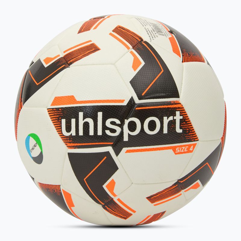 Futbalová lopta uhlsport Resist Synergy white/black/fluo orange v. 4