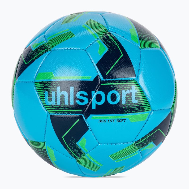Futbalová lopta uhlsport Lite Soft 350 ice blue/navy/fluo green v. 5