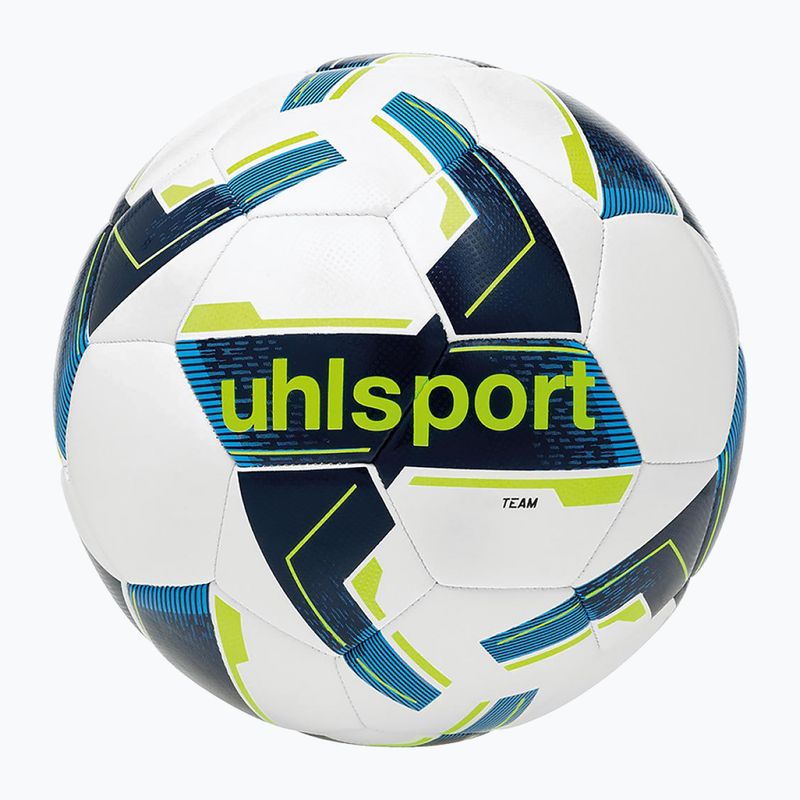 Futbalová lopta uhlsport Team white/navy/fluo yellow v. 4 4