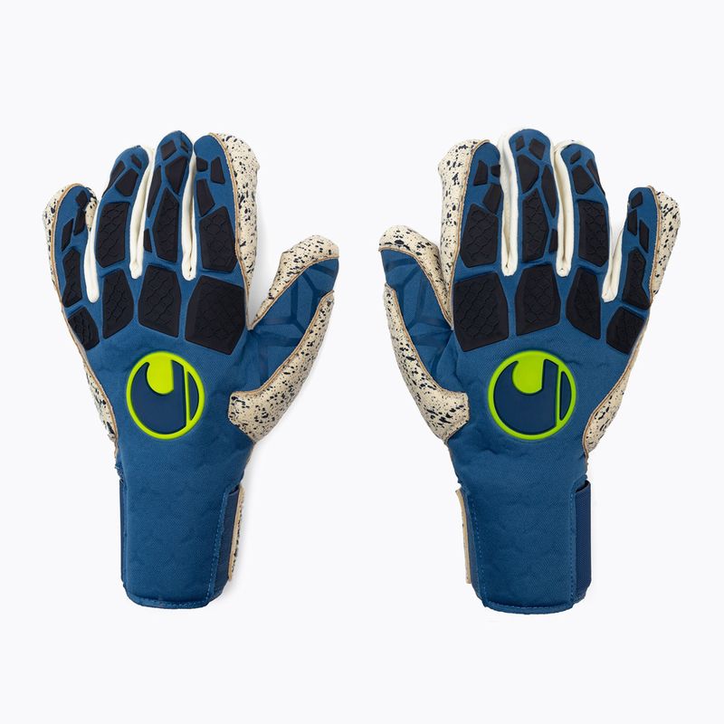 Uhlsport Hyperact Supergrip+ brankárske rukavice modré 101122901