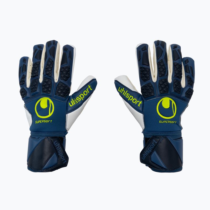 Uhlsport Hyperact Supersoft HN modro-biele brankárske rukavice 101123601