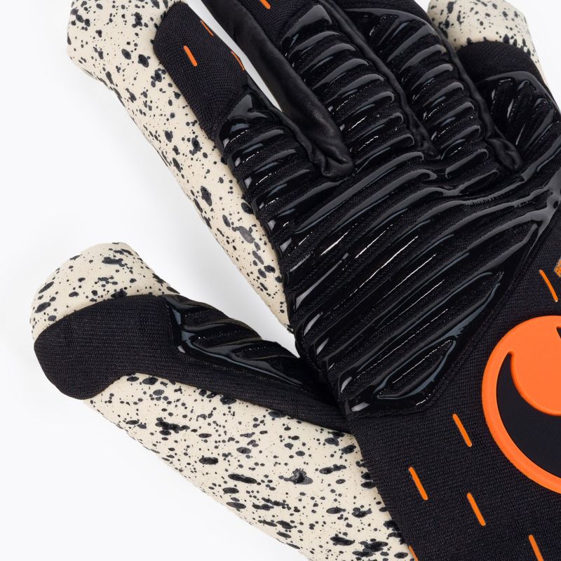 Uhlsport Speed Contact Supergrip+ Hn brankárske rukavice čiernobiele 1112611 3