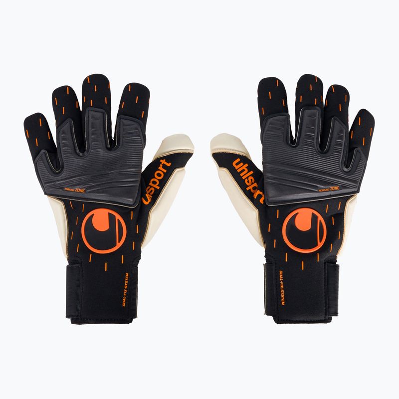 Uhlsport Speed Contact Absolutgrip Reflex brankárske rukavice čiernobiele 1112621