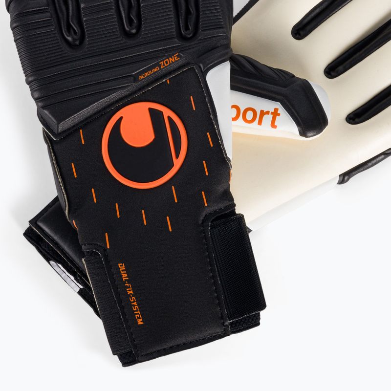 Uhlsport Speed Contact Absolutgrip Hn brankárske rukavice čiernobiele 1112641 4