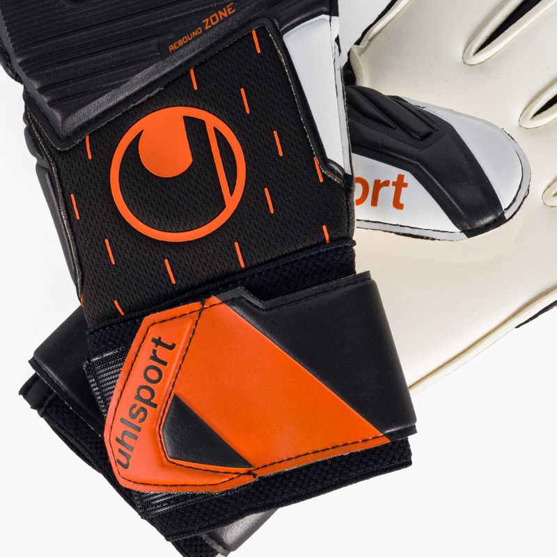 Uhlsport Speed Contact Supersoft brankárske rukavice čierno-biele 1112661 4