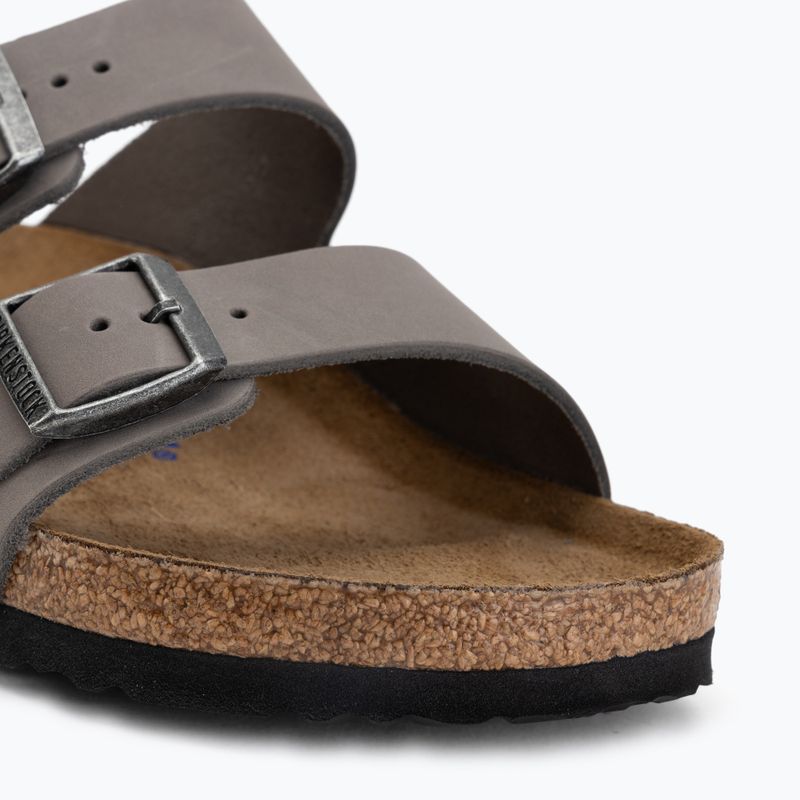Šľapky BIRKENSTOCK Arizona Soft Footbed Oiled Leather Regular iron 7