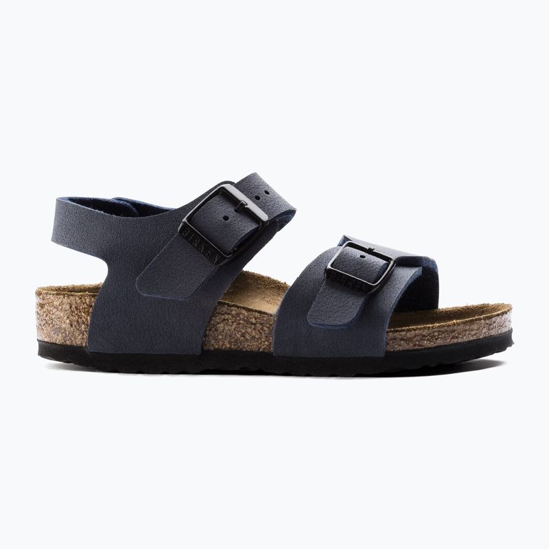 Detské sandále BIRKENSTOCK New York Birkibuc Narrow navy 9