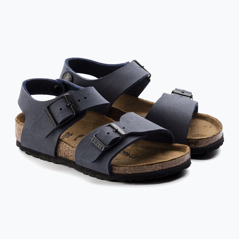 Detské sandále BIRKENSTOCK New York Birkibuc Narrow navy 10