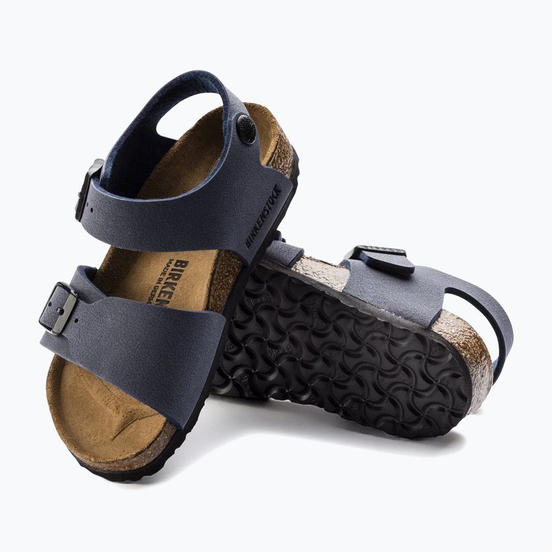 Detské sandále BIRKENSTOCK New York Birkibuc Narrow navy 12