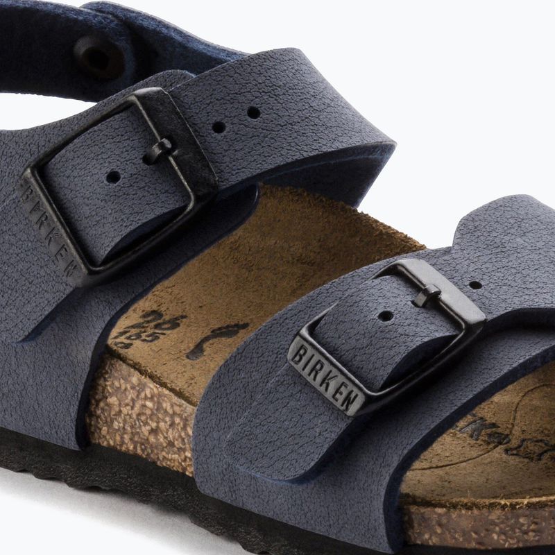 Detské sandále BIRKENSTOCK New York Birkibuc Narrow navy 13