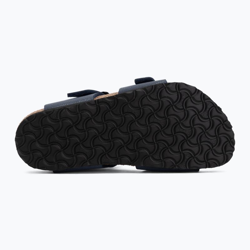 Detské sandále BIRKENSTOCK New York Birkibuc Narrow navy 4