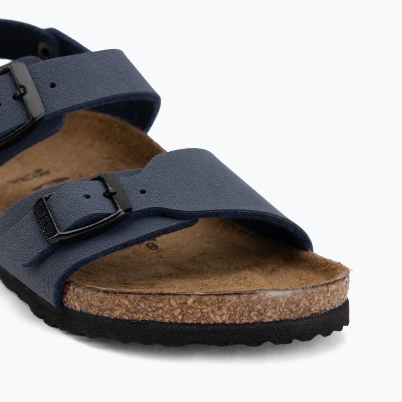 Detské sandále BIRKENSTOCK New York Birkibuc Narrow navy 7
