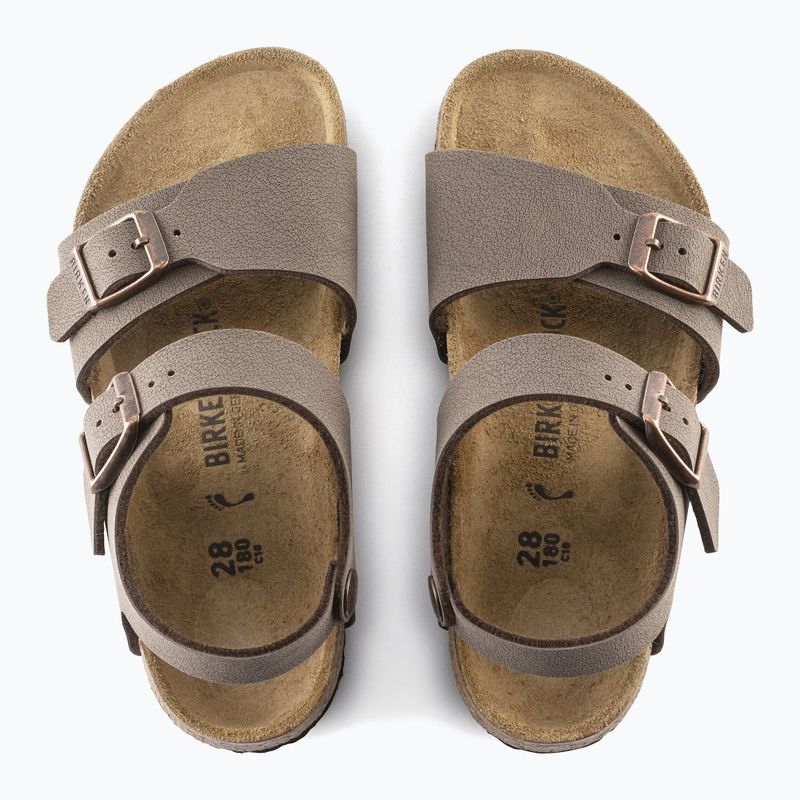 Detské sandále BIRKENSTOCK New York Birkibuc Narrow mocha 11