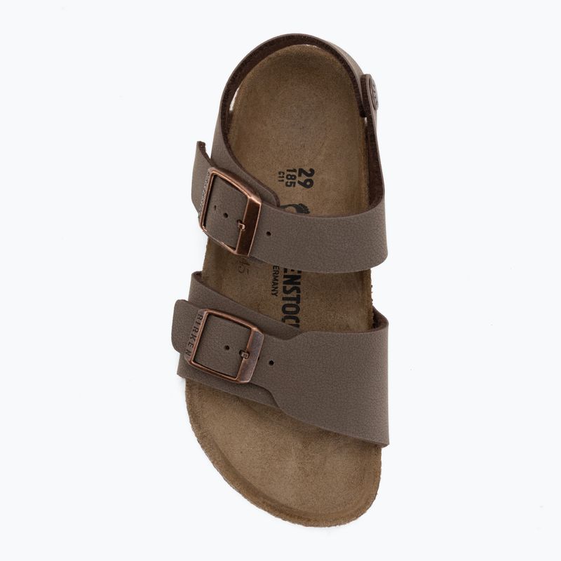 Detské sandále BIRKENSTOCK New York Birkibuc Narrow mocha 5