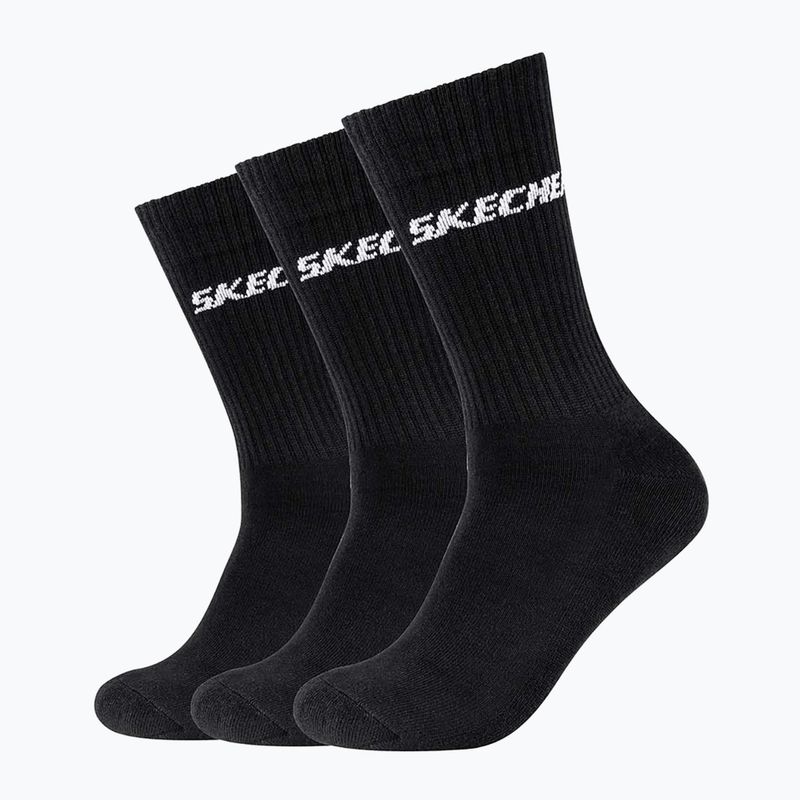 Ponožky Skechers Cushioned Long Tennis 3 pairs black