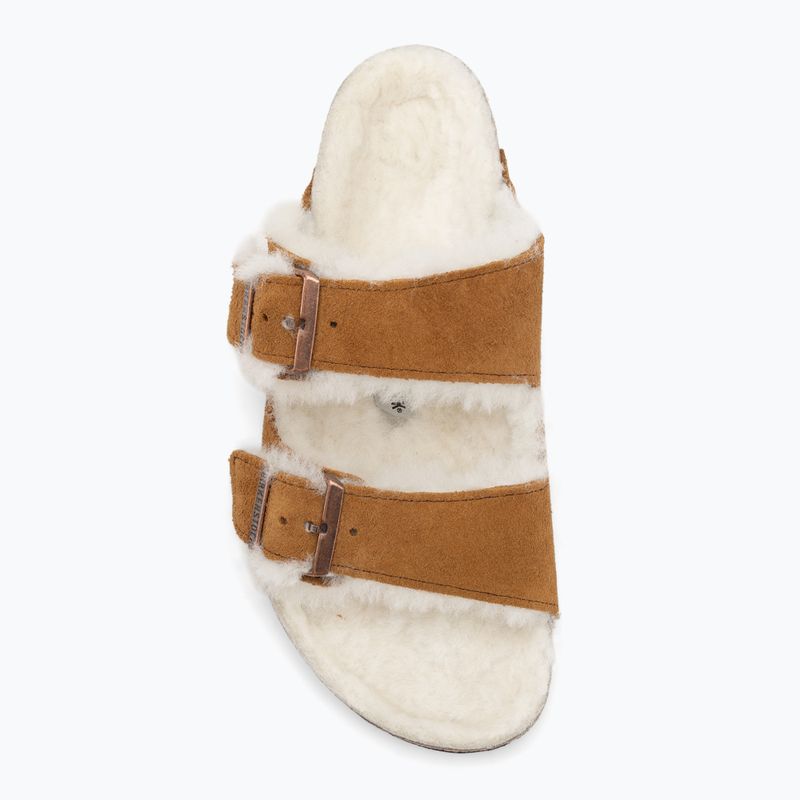Šľapky BIRKENSTOCK Arizona Shearling SL Regular mink 5