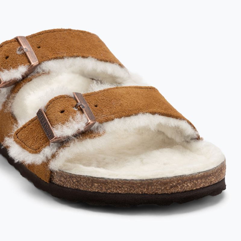 Šľapky BIRKENSTOCK Arizona Shearling SL Regular mink 7