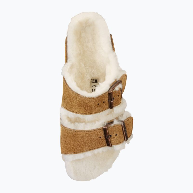 Šľapky BIRKENSTOCK Arizona Shearling SL Narrow mink 10