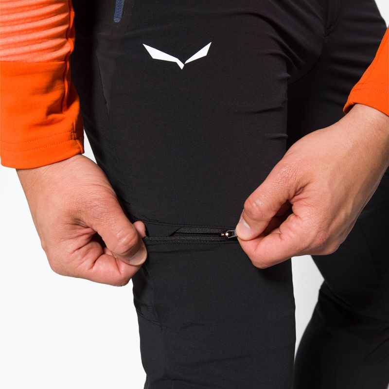 Pánske softshellové nohavice Salewa Pedroc DST black 00-0000026957 4