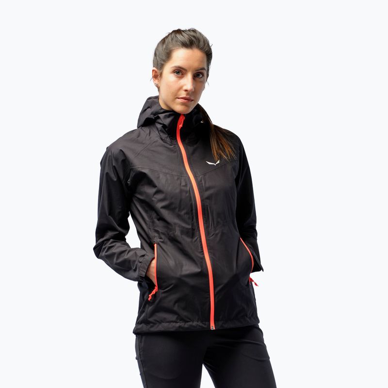 Salewa dámska bunda do dažďa Puez Aqua 3 PTX black 00-0000024546