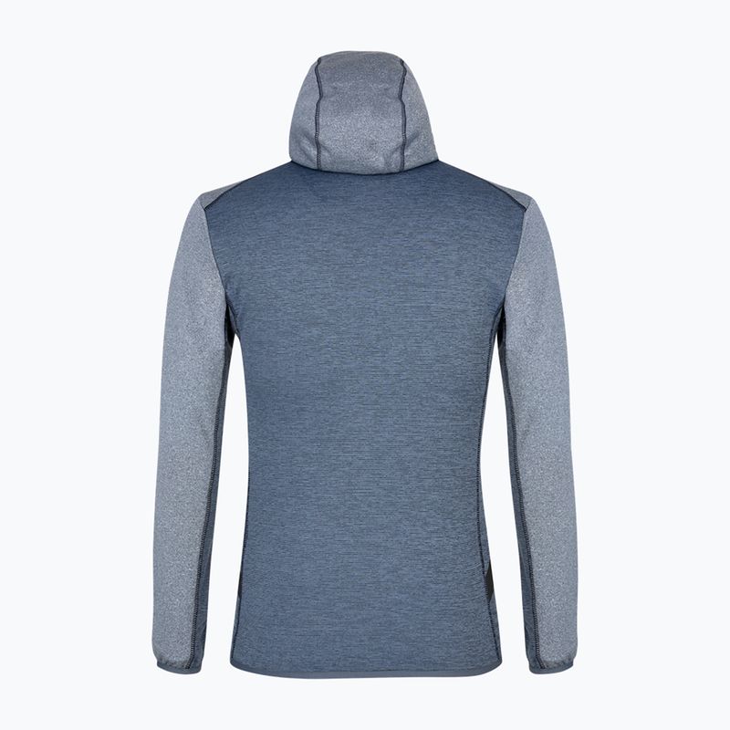 Pánska fleecová mikina Salewa Puez Melange PL FZ Hoody modrá 00-0000027386 5