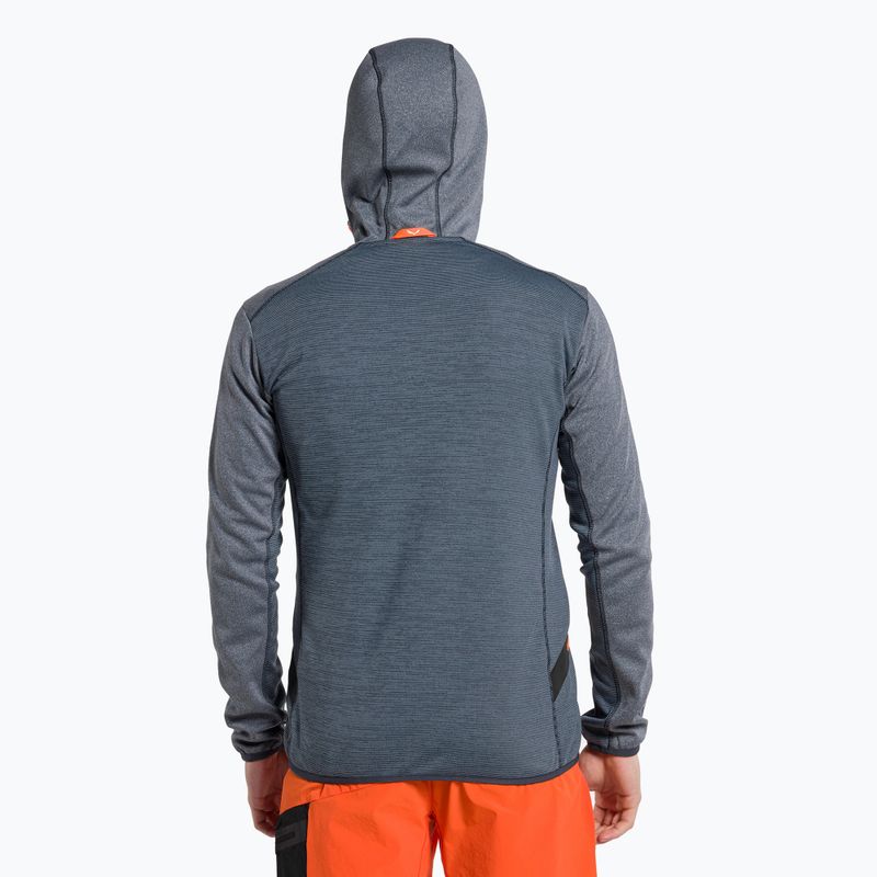 Pánska fleecová mikina Salewa Puez Melange PL FZ Hoody modrá 00-0000027386 3